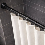 Extendable Metal Curtain Tension Rod – No Drill Spring Loaded Anti-Skid Rod