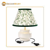 Modern Bedside Metal Table Lamp with Lampshade - Light for Bedroom, Living Room & Office (Bulb Included)