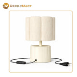 Modern Bedside Metal Table Lamp with Lampshade - Light for Bedroom, Living Room & Office (Bulb Included)