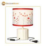 Modern Bedside Metal Table Lamp with Lampshade - Light for Bedroom, Living Room & Office (Bulb Included)