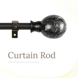 Magnamo MOP Extendable Curtain Rod Black 19MM (Hardware Included)