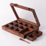 Wooden Spice Box- 12 Part