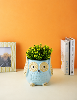 Ceramic Owl Planter- Orange