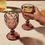 Tinted Goblet- Plum (Set Of 2)