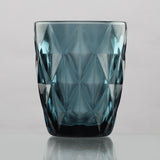 Glass Tinted Drinking Glass- Aqua (Set Of 2)