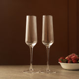 Ribbed Champagne Glass - Set of 2
