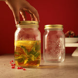 Country Style Storage Jar- Set Of 2