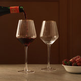 Ribbed Wine Glass- Set Of 2