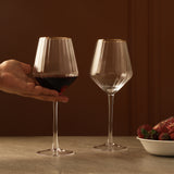Ribbed Wine Glass- Set Of 2