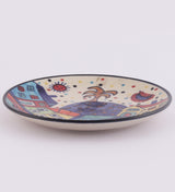 Ceramic Folk Handpainted Dinner Plate- Set of 2