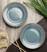 Ceramic Icy Quarter Plate- Set Of 2
