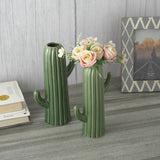 The Green Cactus Vase- Set of 2