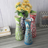 Assorted Floral Painted Ceramic Vase