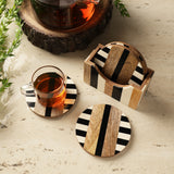 Wooden Retro Coaster- Set Of 4