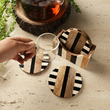 Wooden Retro Coaster- Set Of 4
