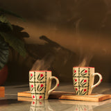 TERRACOTTA FINISHED CERAMIC DINNER PLATE- SET OF 2