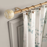 Tesla Mother Of Pearl Extendable Curtain Rod Beige 25MM (Hardware Included)