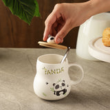 Ceramic Panda Mug With spoon