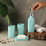 Impressions Bath Accessory Set- Aqua