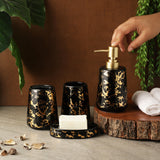Splash Bath Accessory Set- Black