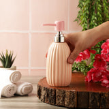 Ribbed Ceramic Peach Dispenser