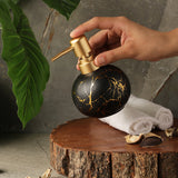Marble Textured Soap Dispenser- Black