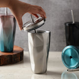 Stainless Steel Diamond SS Tumbler- Silver