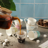 Multi Marble Mug Set Of 6