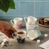Multi Marble Mug Set Of 6