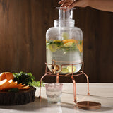 Glass Beverage Despenser With Stand