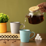 Ceramic Concept Mugs- Grey & Blue