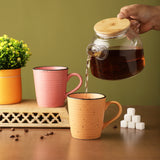 Ceramic Concept Mugs- Yellow & Pink