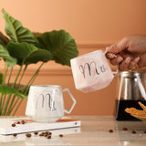 Ceramic Mr & Mrs Hexa Mug (Set of 2)