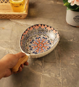 Ceramic Floral Serving Bowl