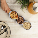Ceramic Octa Serving Bowl- Blue