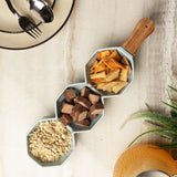 Ceramic Octa Serving Bowl- Sky Blue