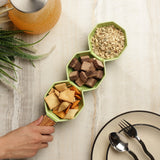 Ceramic Octa Serving Bowl- Green