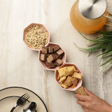 Ceramic Octa Serving Bowl- Pink