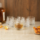 Criss-Cross Spinning Whiskey Glass