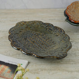 Ceramic Modern Platter- Grey