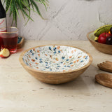 Wooden Large Salad Bowl -Spring Meadow