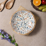Wooden Pedestial Platter-Spring Meadow