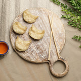 Wooden Serving Platter Distressed White