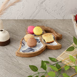 Wooden Tri Leaf Serving Platter - Royal Elephant