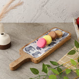 Wooden Paddle Shaped Platter- Royal Elephant