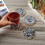 Glass Mosaic Coaster- Set of 4