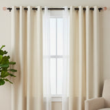 Coral Glass Finial Extendable Curtain Rod Black 19MM (Hardware Included)