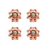 Brown Glass Decorative Knobs - Set Of 4