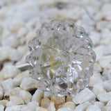 Glass Flower Drawer Knob- Set Of 4