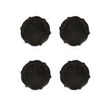 White Distress Metal Decorative Knobs - Set Of 4